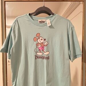Disney Blue Mickey Mouse Short Sleeve Tee